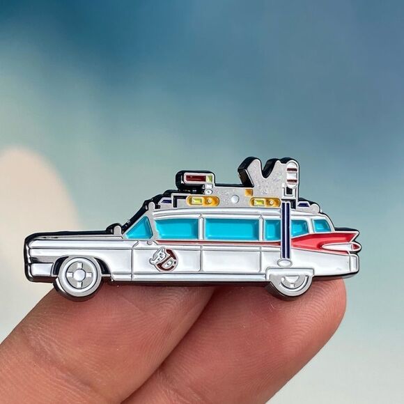Ghostbusters Ectomobile Enamel Pin/ Brooch Lapel - Picture 1 of 6